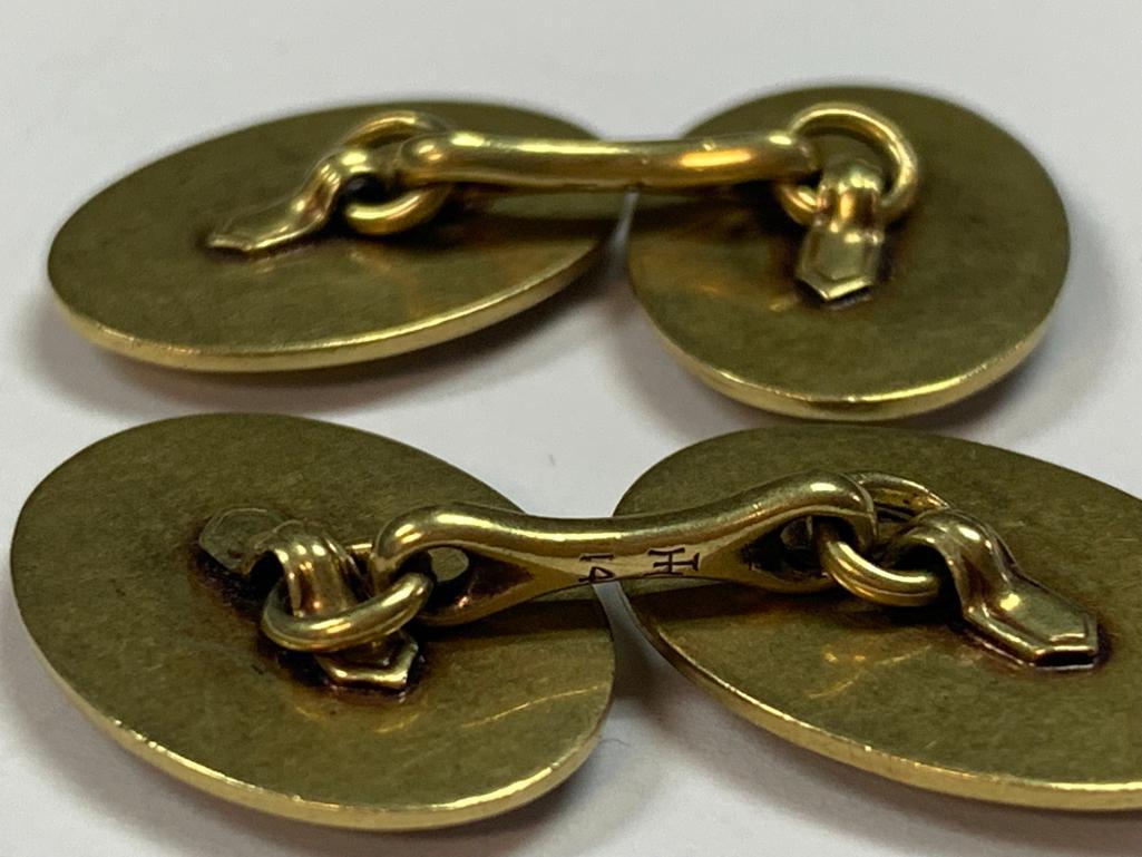 14k Christian Dior Cufflinks