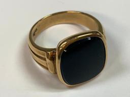 10k Onyx Ring