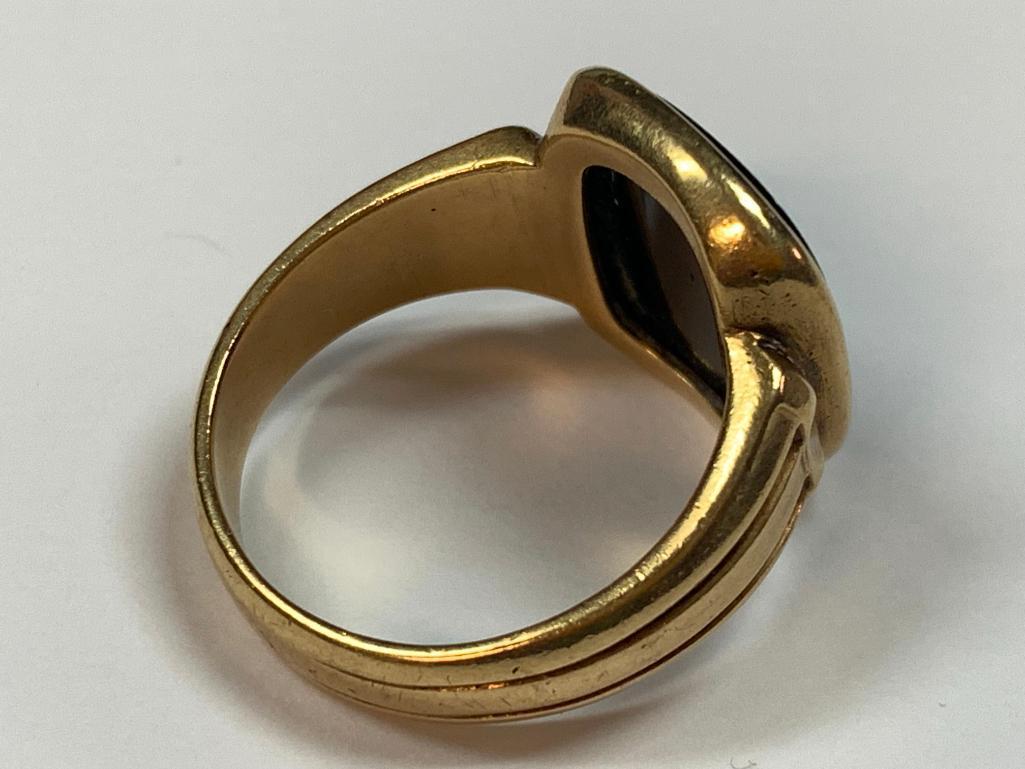 10k Onyx Ring