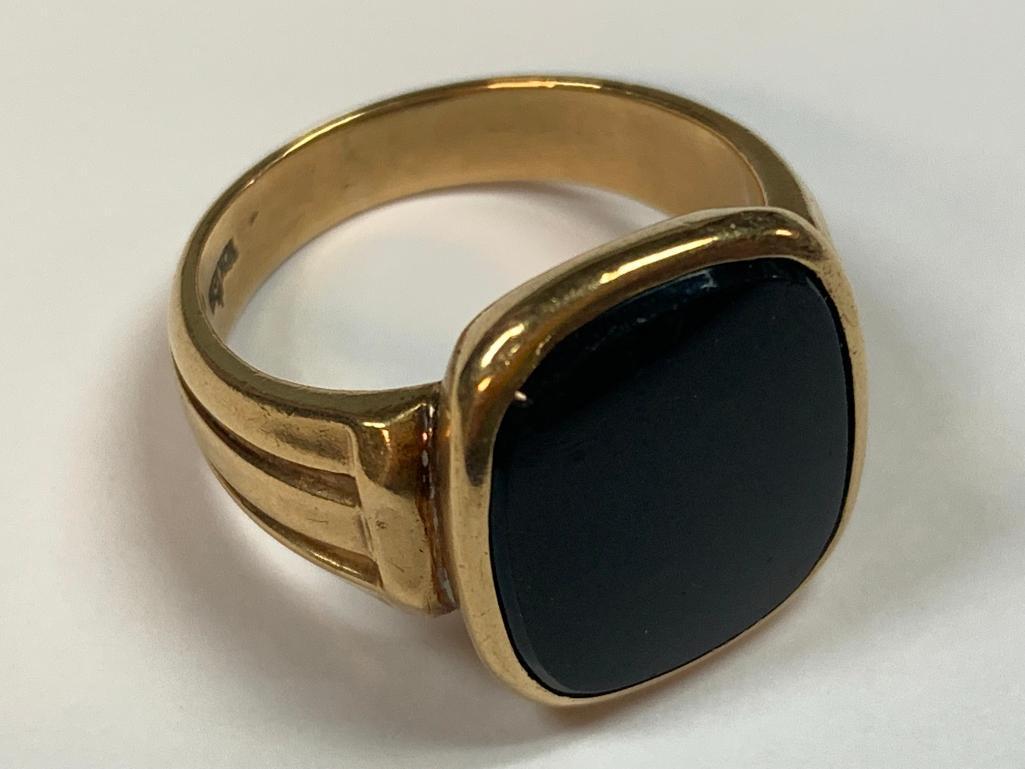 10k Onyx Ring