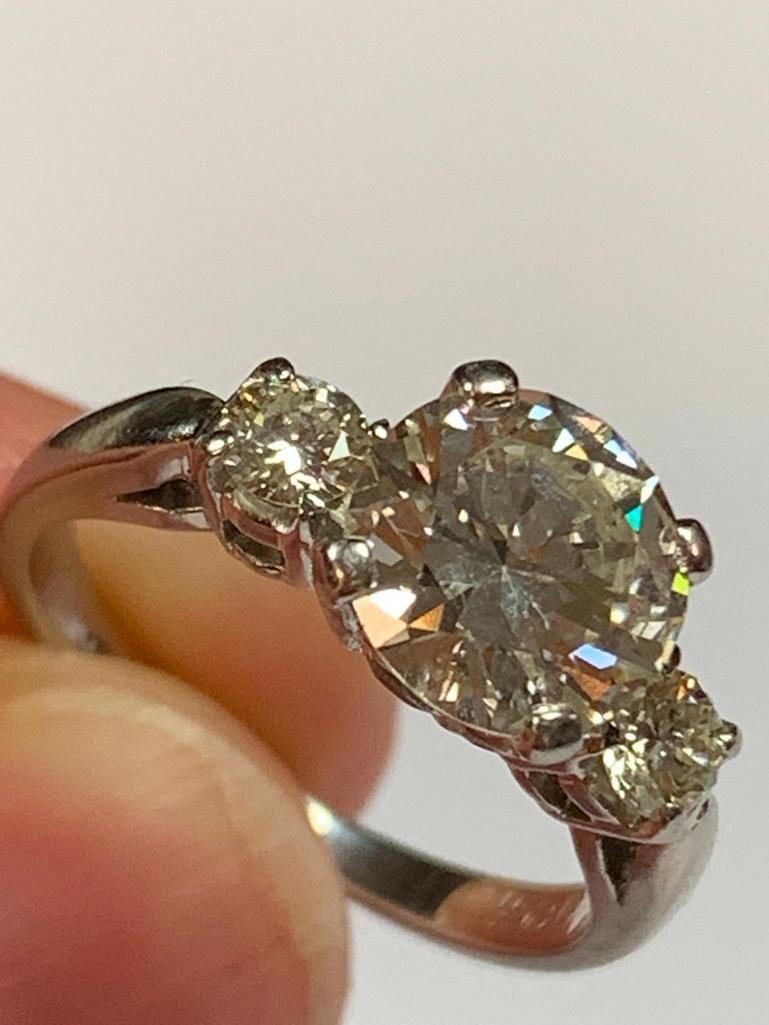 Platinum Diamond Ring Size 4.75