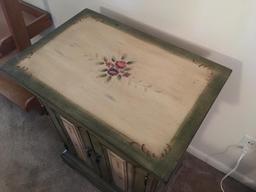 Decorative Cabinet w/Floral Accents