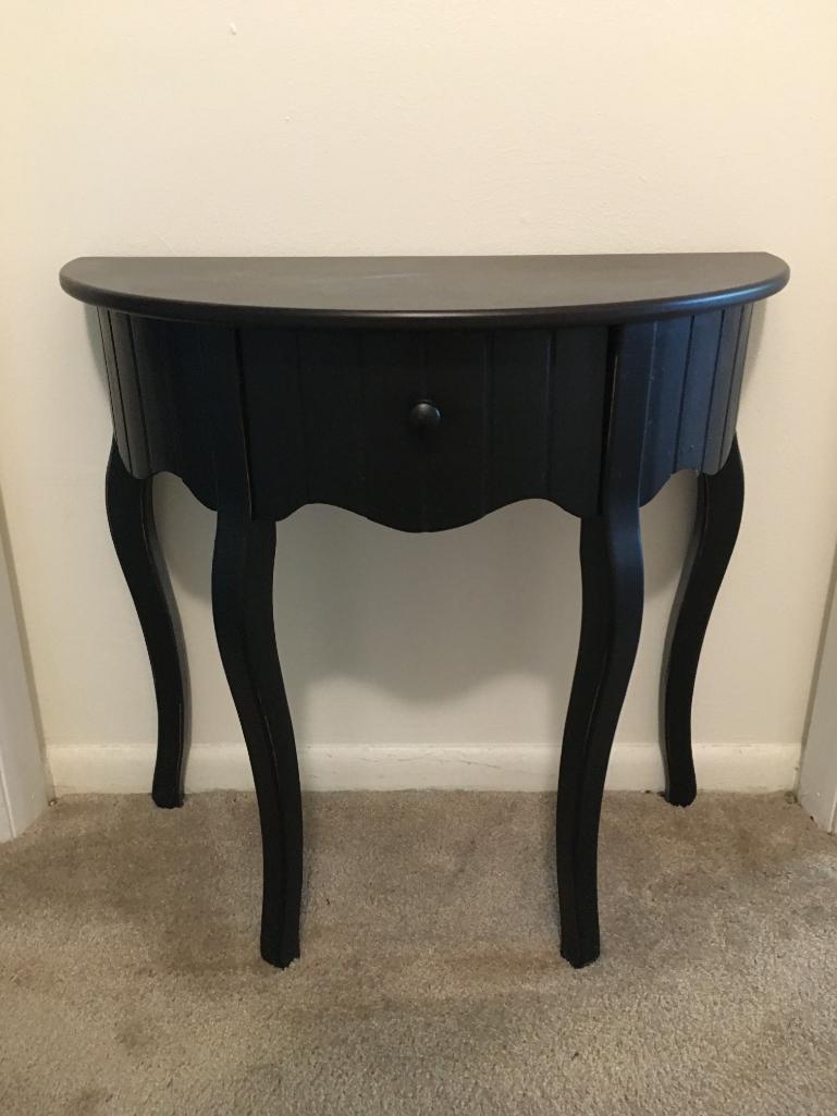 Half Round Table w/One Drawer