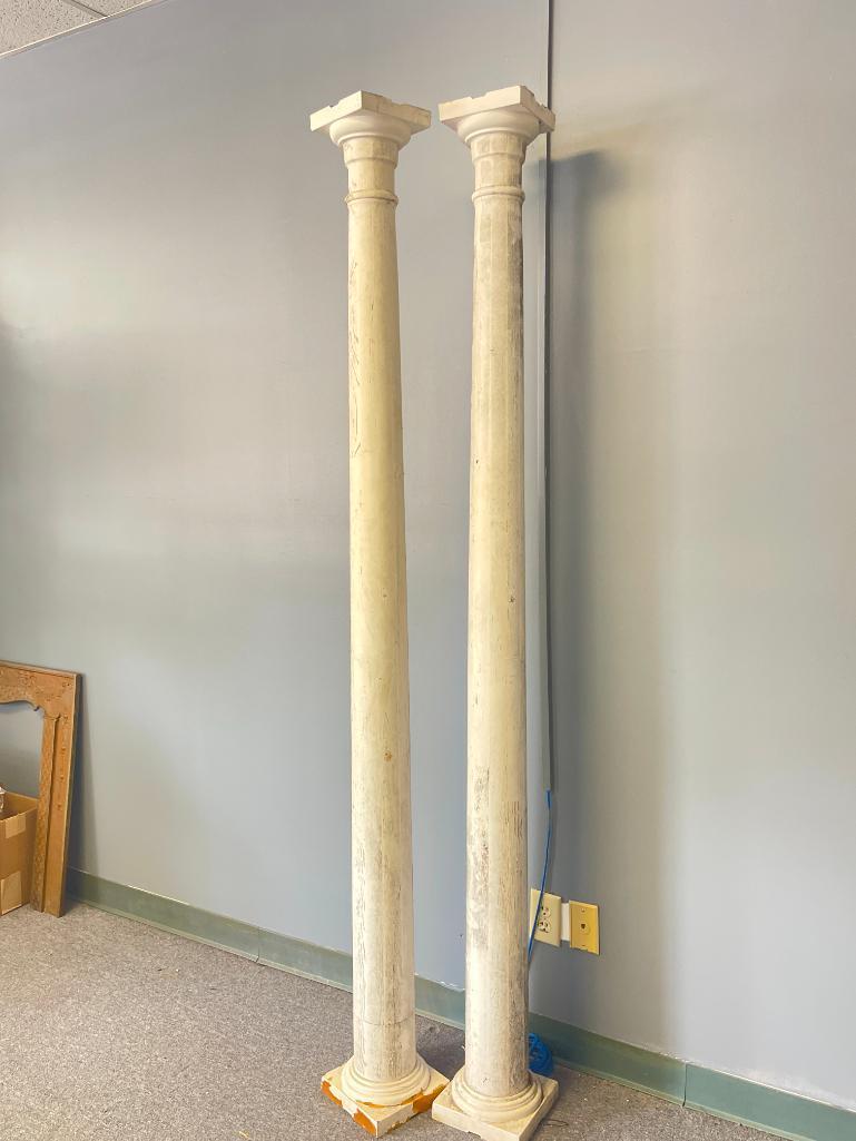 Pair of Wood Pillars