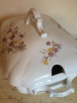 Vintage Floral Soup Tureen