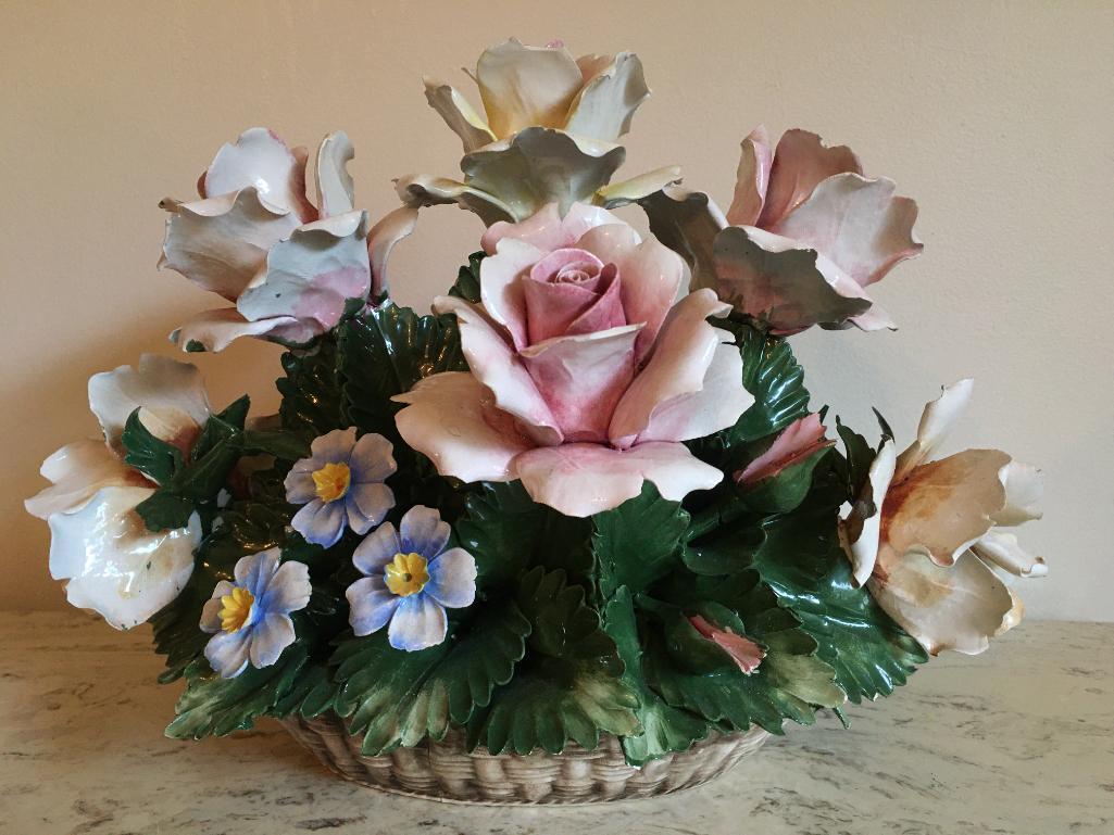 Vintage Nuova Capodimonte Floral