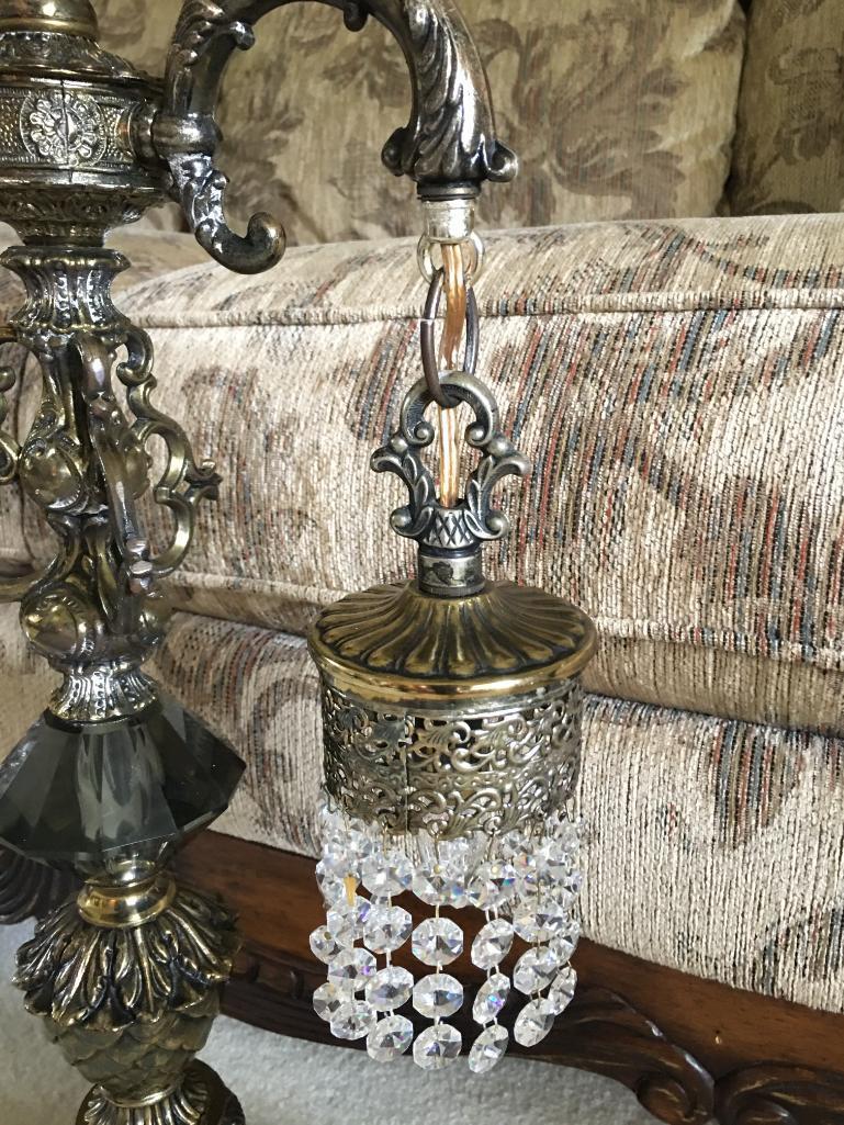 Pair of Decorative Chandelier Lamps w/Shades