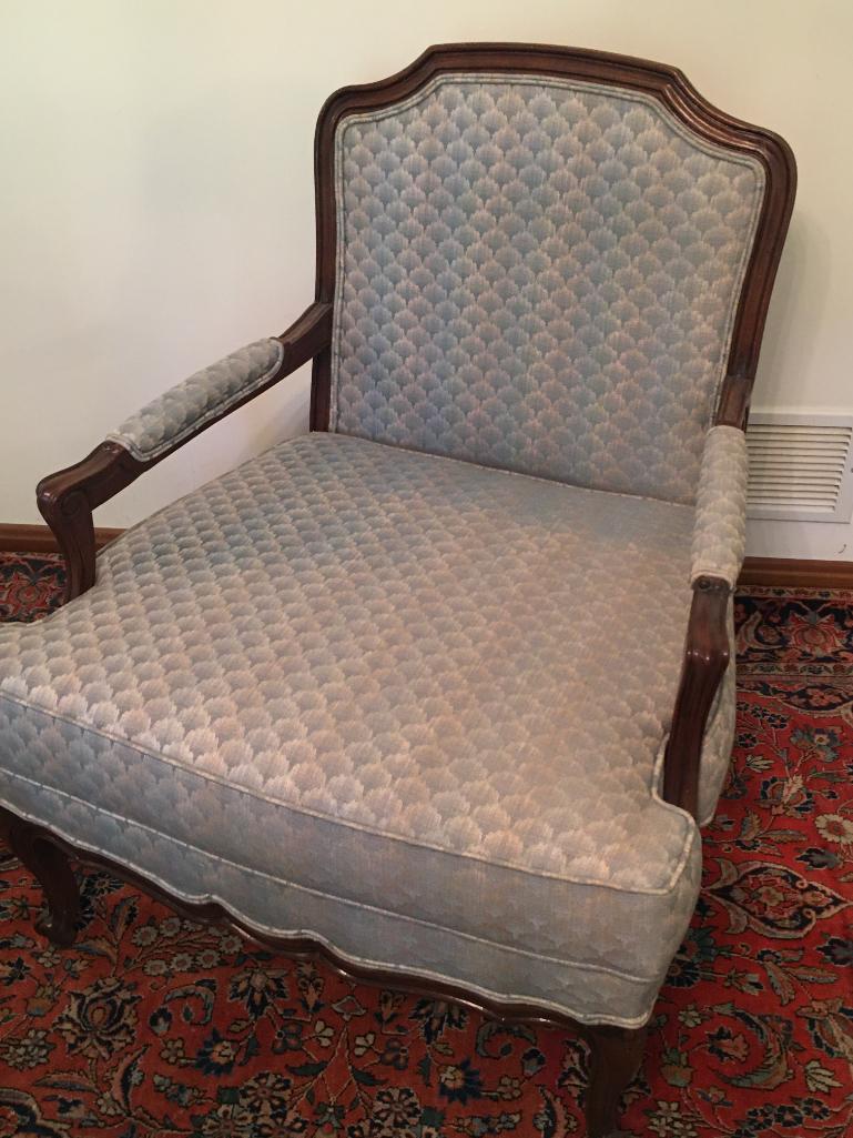 Stegman?s Side Chair with Matching Ottoman