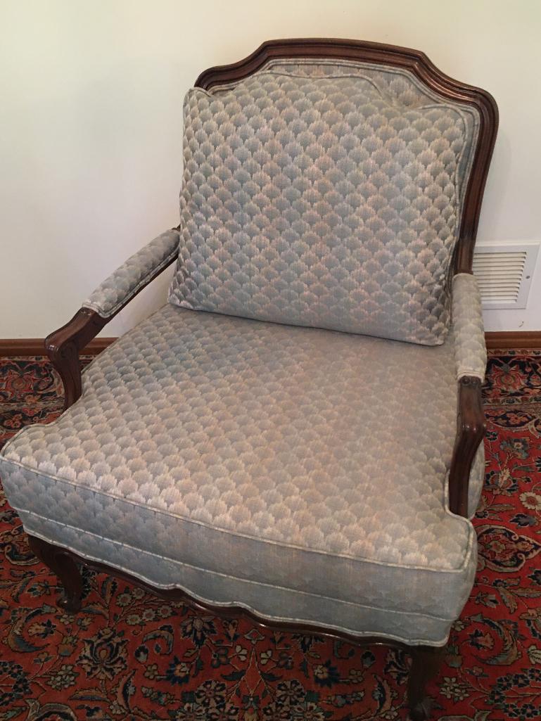 Stegman?s Side Chair with Matching Ottoman