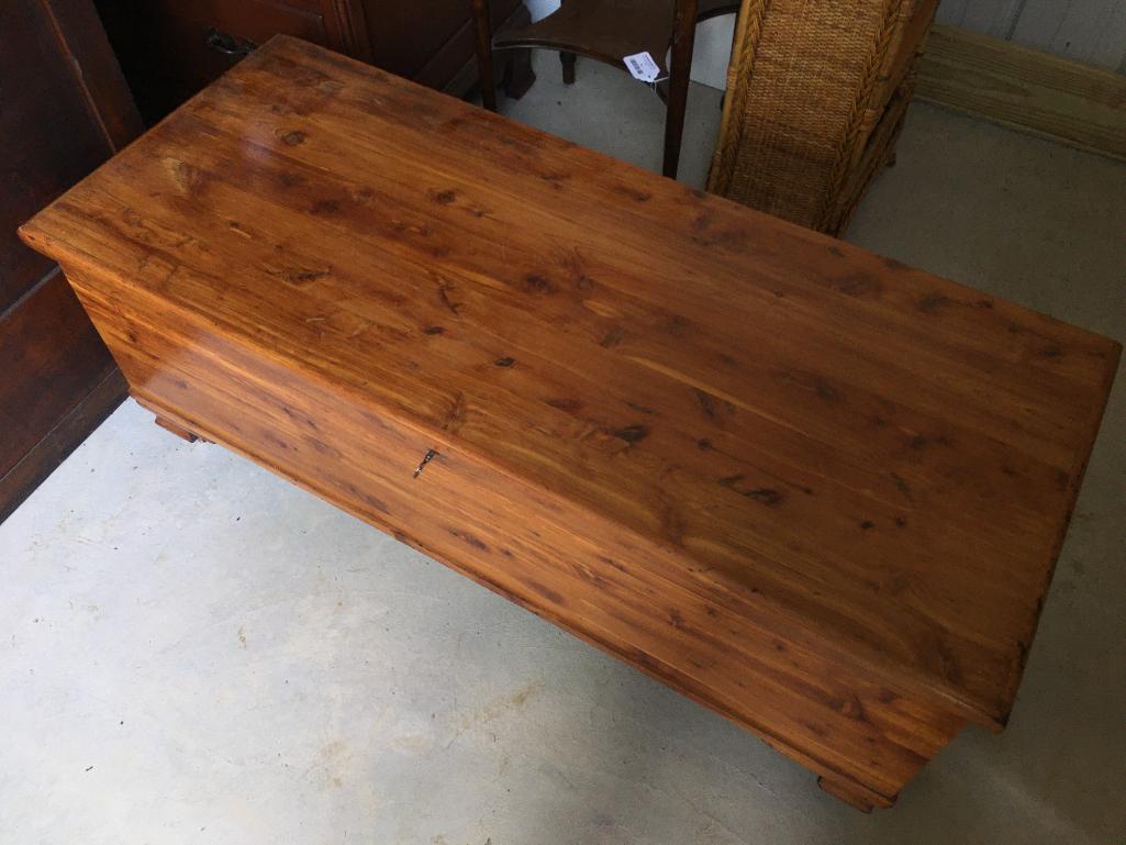 Vintage Cedar Chest with Key