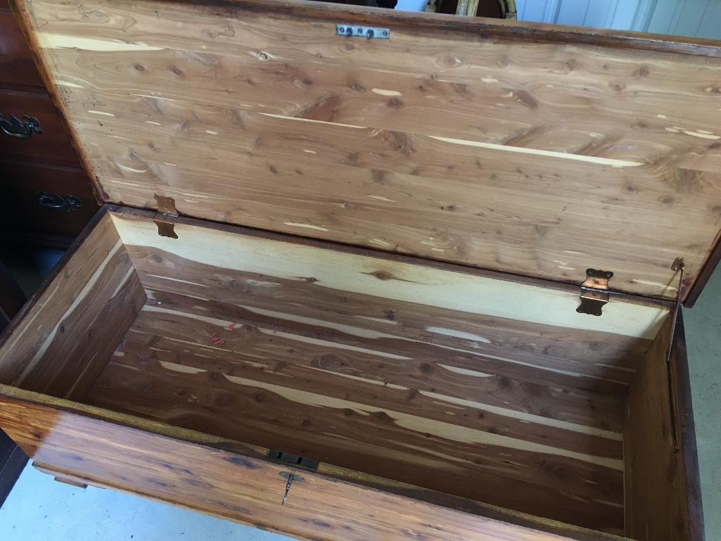 Vintage Cedar Chest with Key