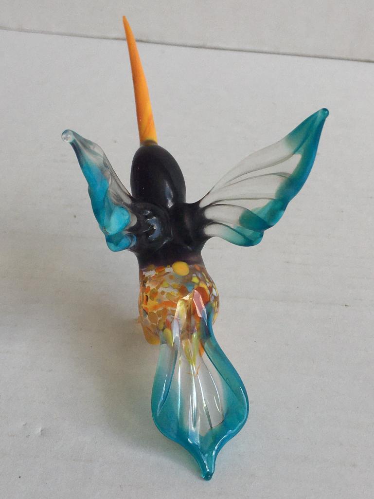 Blown Glass Hummingbird