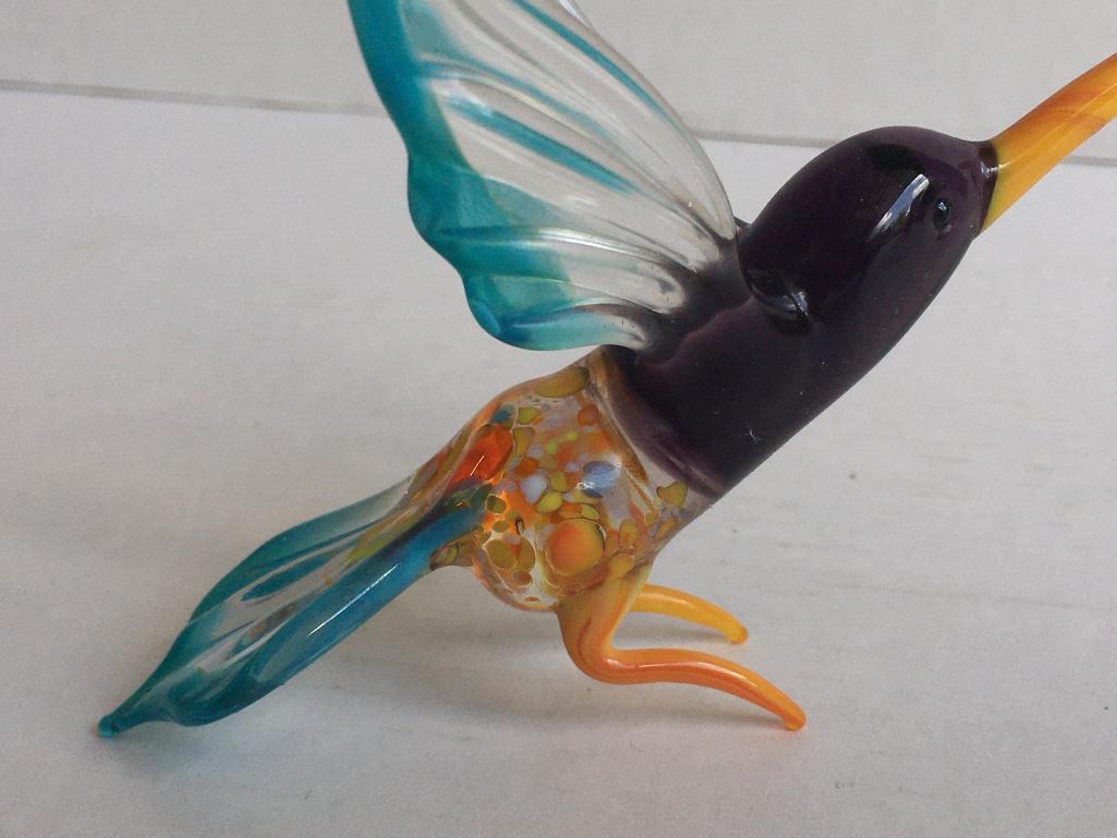 Blown Glass Hummingbird