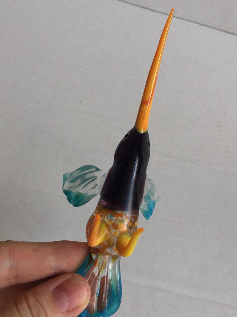 Blown Glass Hummingbird