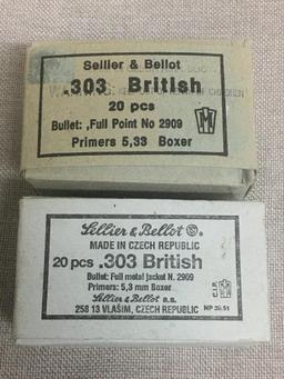 Two Boxes of 20 Sellier & Bellot .303 British Ammo - PICKUP ONLY. CAN NOT SHIP