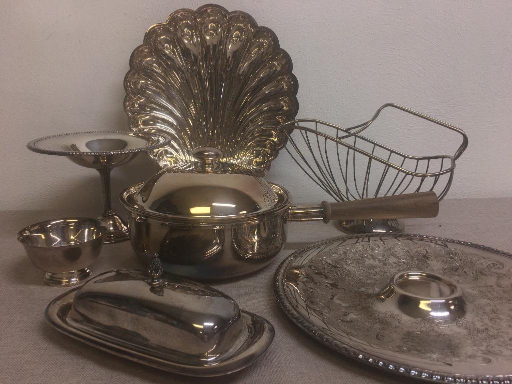 Group of Silver Plate Items