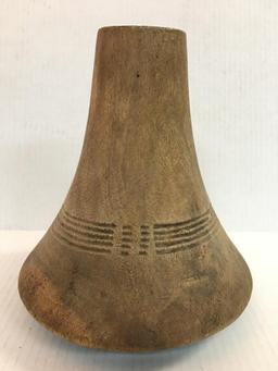 Carved Wooden Food Vessel