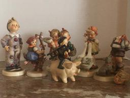 Group of Vintage M. J. Hummel Figurines (Damaged)