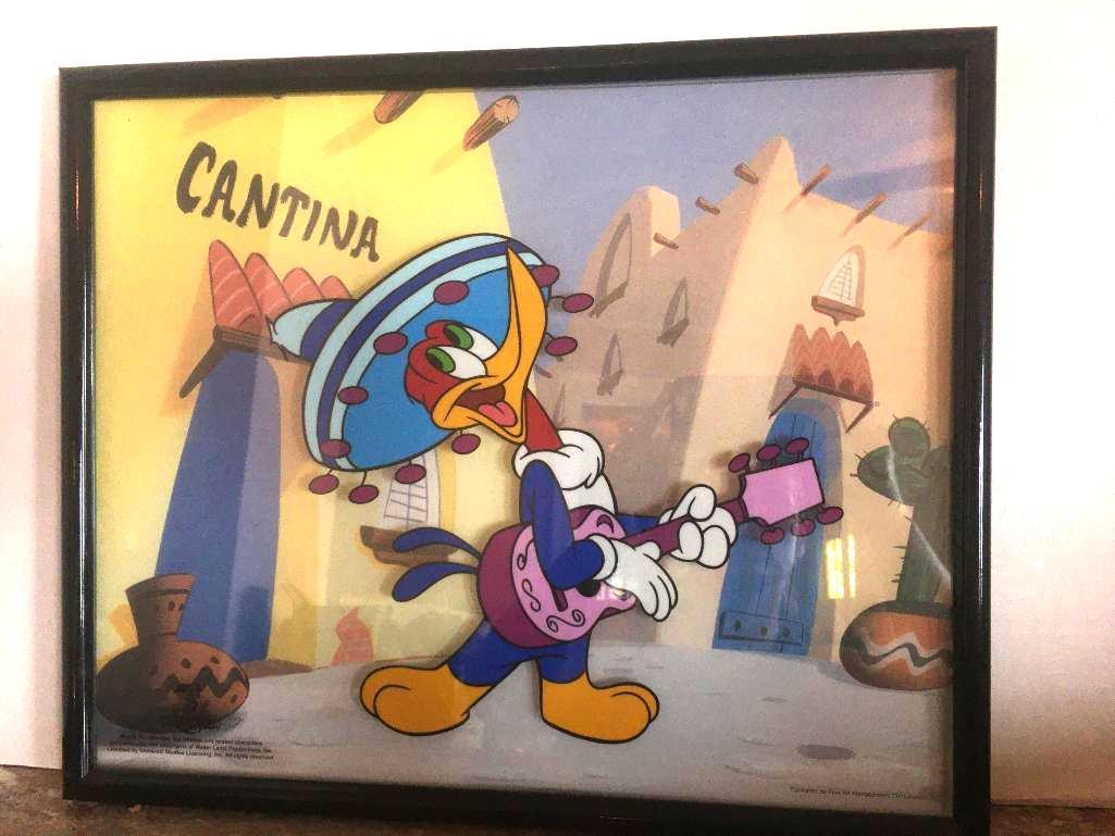 Framed Universal Studio "Woody Woodpecker" Wall Art