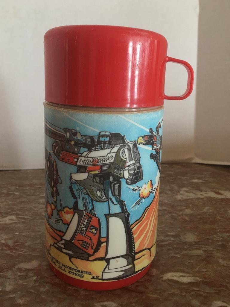 Vintage Trans Formers Lunchbox w/Thermos by Aladdin