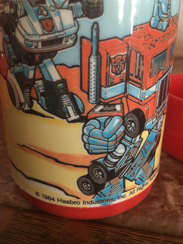 Vintage Trans Formers Lunchbox w/Thermos by Aladdin