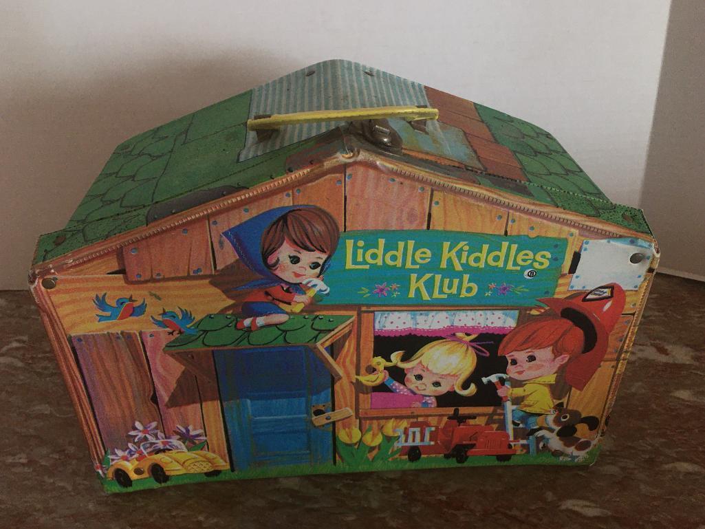 Vintage Liddle Kiddles Klub Doll Carrier and Dolls