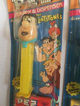 Vintage Group of Three Flintstones Pez Dispensers