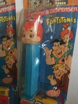 Vintage Group of Three Flintstones Pez Dispensers