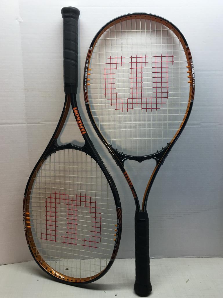 Pair of Wilson Titanium XL Tennis Rackets