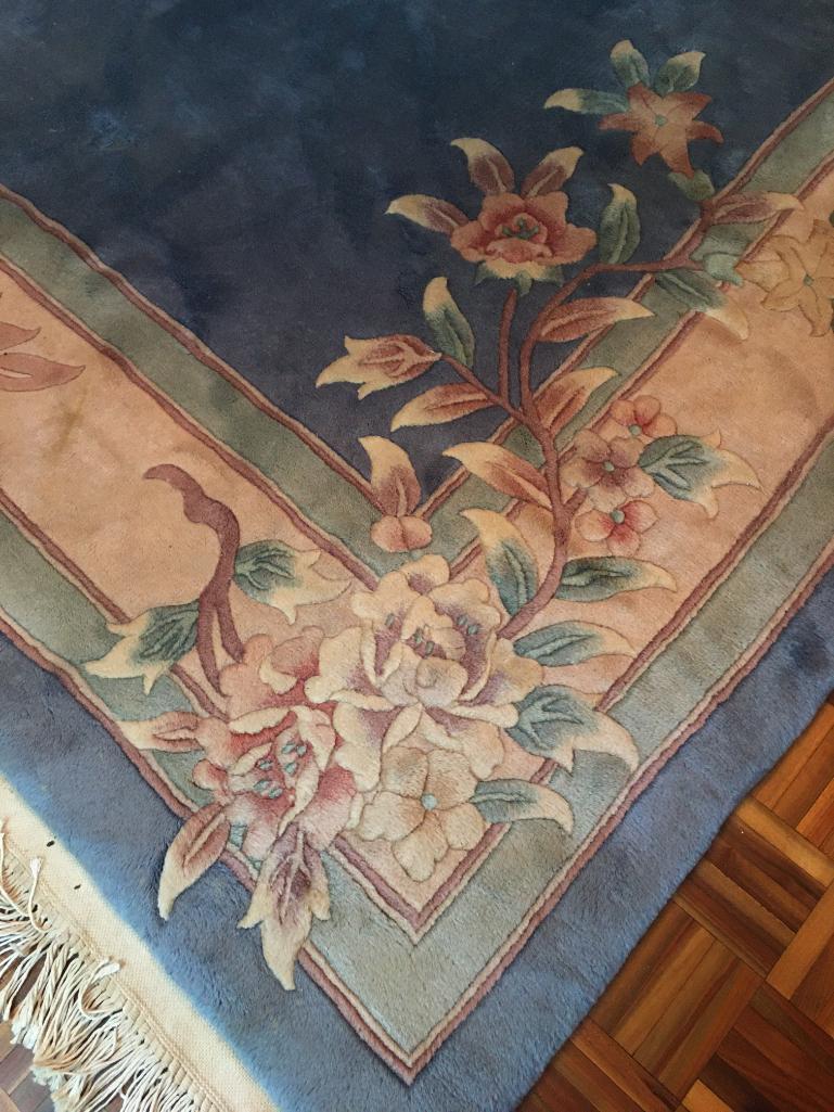 Vintage Raised Floral Area Rug