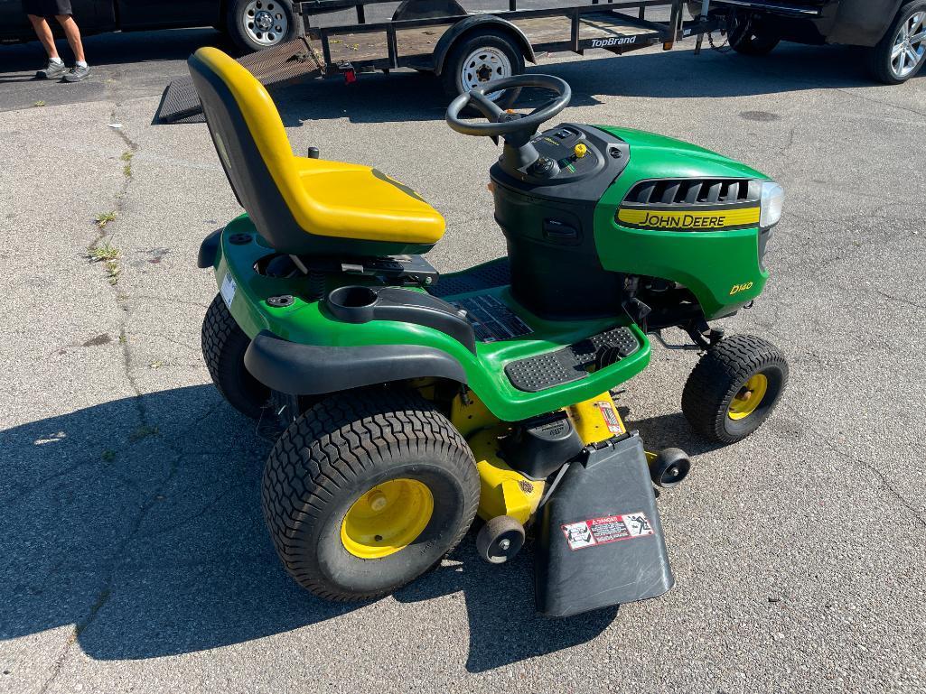 John Deere D140, Riding Mower, 48" Mowing Deck, 110.2 Hours, 22HP Motor, Runs and Cuts Fine!!