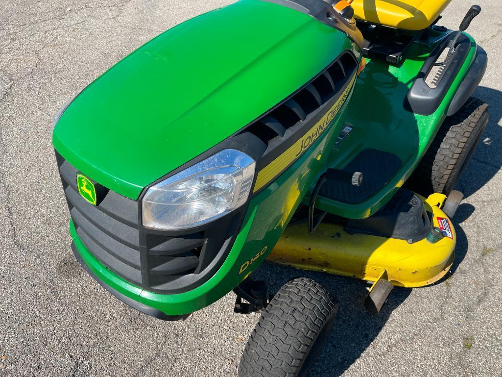 John Deere D140, Riding Mower, 48" Mowing Deck, 110.2 Hours, 22HP Motor, Runs and Cuts Fine!!