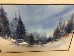 Framed Original Signed Watercolor by Beverly Alexander