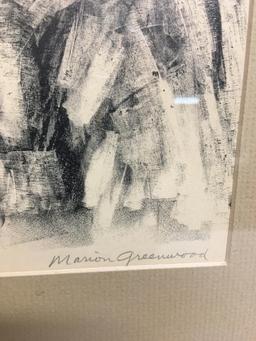 Framed Lithograph by Marion Greenwood