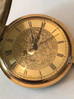 Men's Gold Tone Pocket Watch