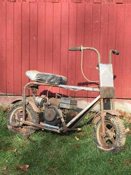 Vintage Mini Bike Pulled from Corn Crib!