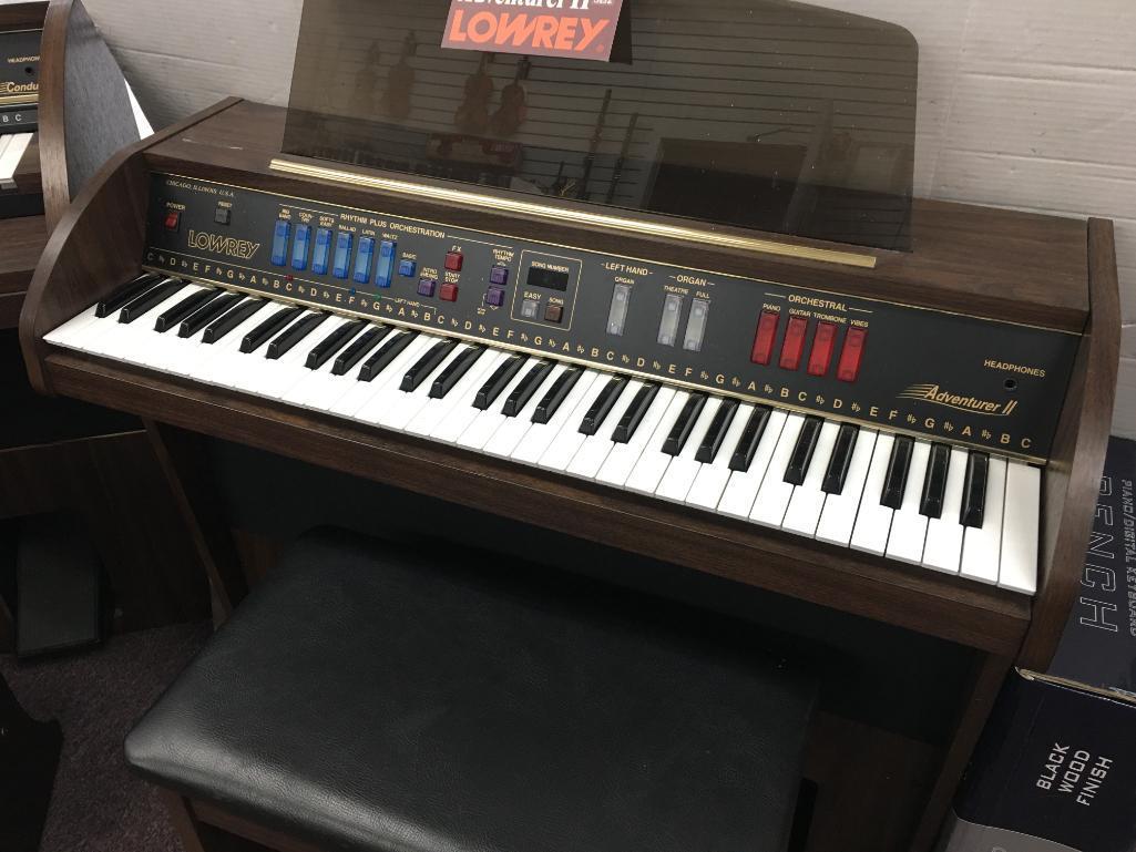 New on Sales Floor Lowery Adventurer II Organ/Keyboard with Bench