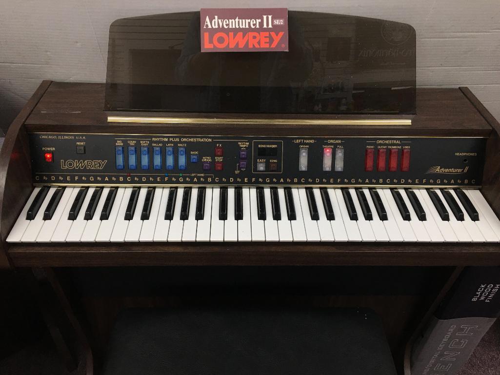 New on Sales Floor Lowery Adventurer II Organ/Keyboard with Bench