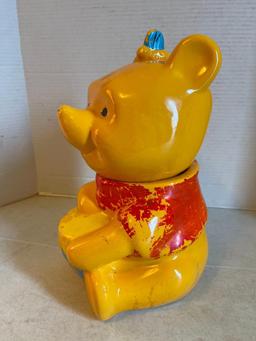Vintage Winnie the Pooh Cookie Jar as Pictured, Some Paint Damage as Shown