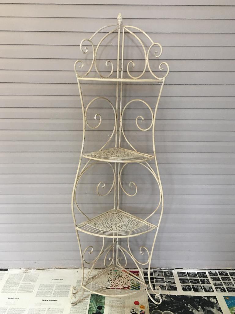 4 Tiered Metal Corner Rack