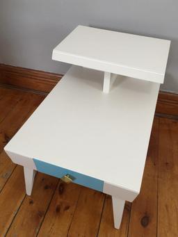 2 Tier Painted End Table