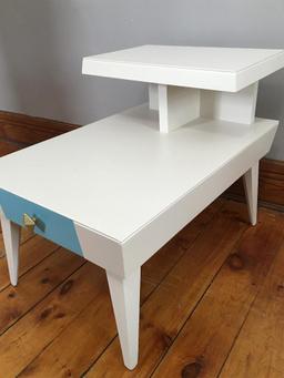 2 Tier Painted End Table