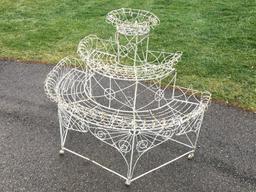 Antique Wire Plant Stand