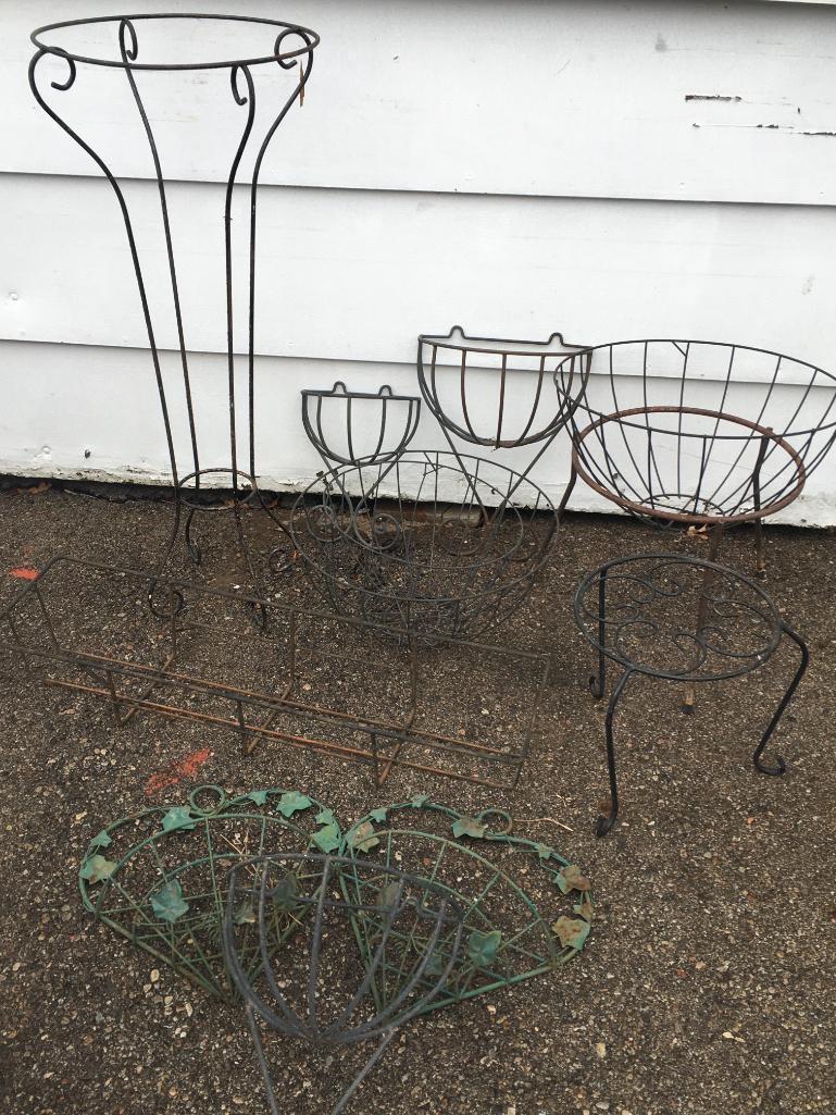 Lot of Outdoor Wire Landscaping Pieces
