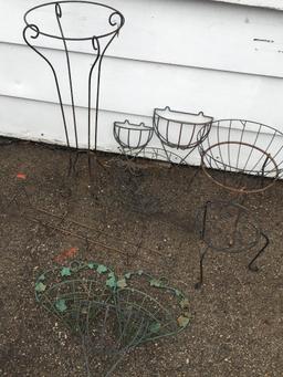 Lot of Outdoor Wire Landscaping Pieces