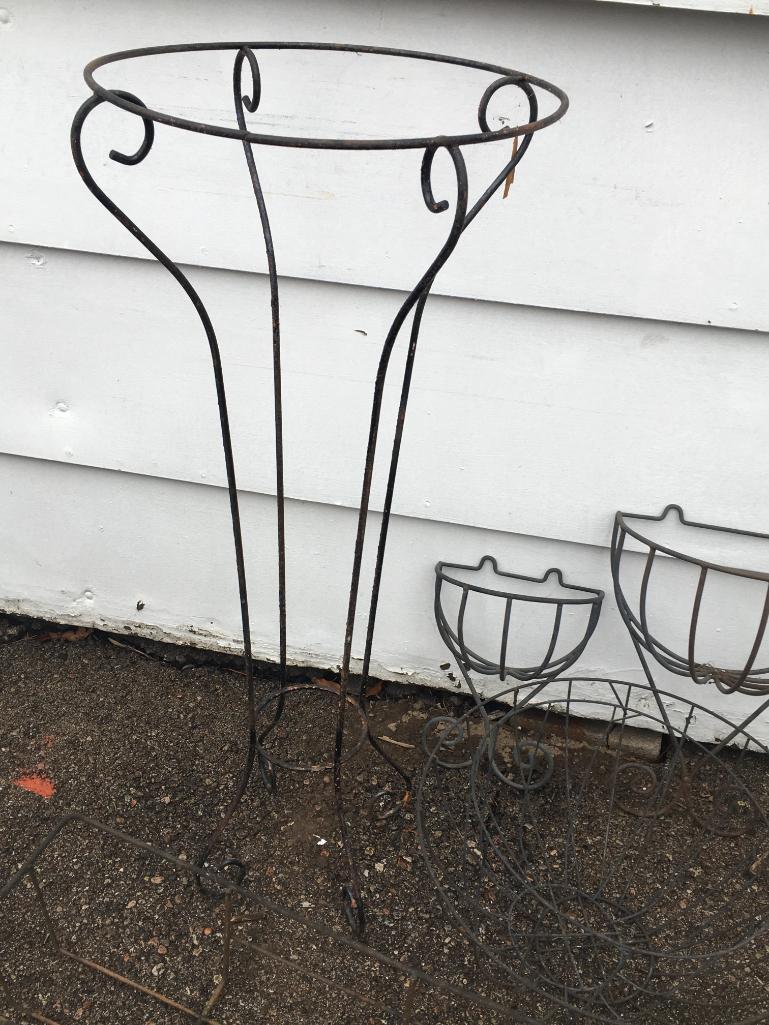 Lot of Outdoor Wire Landscaping Pieces