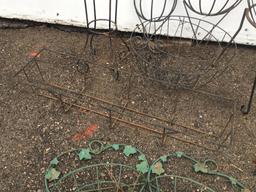 Lot of Outdoor Wire Landscaping Pieces