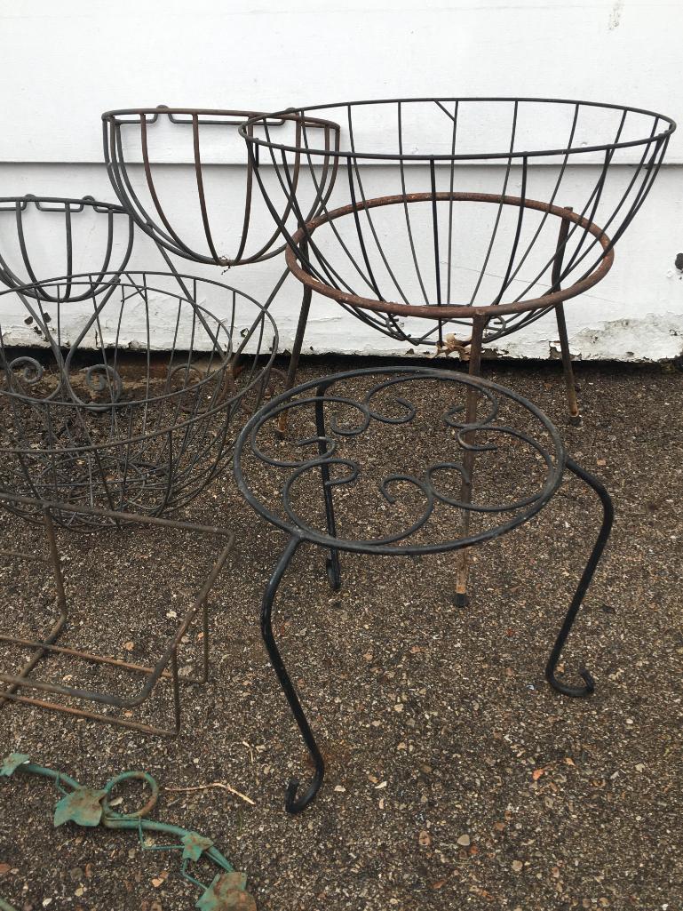 Lot of Outdoor Wire Landscaping Pieces