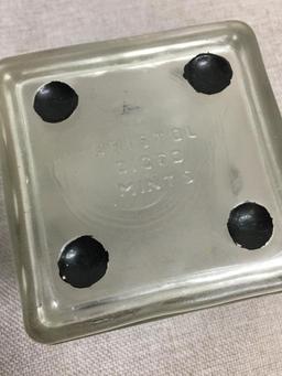 Vintage Bristol Diced Mints Glass Box