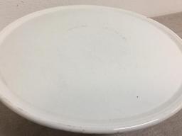 Antique Ironstone Raised Cake Plate